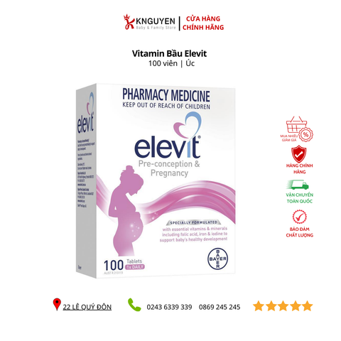  Elevit bầu 100 viên 
