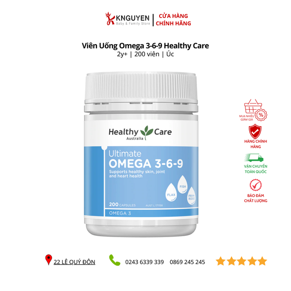  Viên uống Omega 369 Healthy Care 