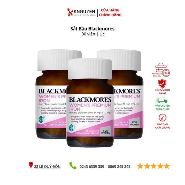  Sắt bầu - Blackmores Iron 30 viên 