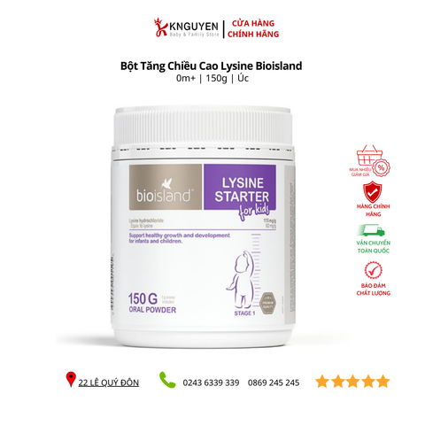  Bột Lysine - Bio island 150g 