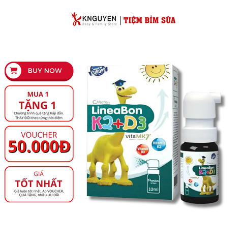  Xịt Vitamin D3K2 LineaBon 10ml 0M+ 