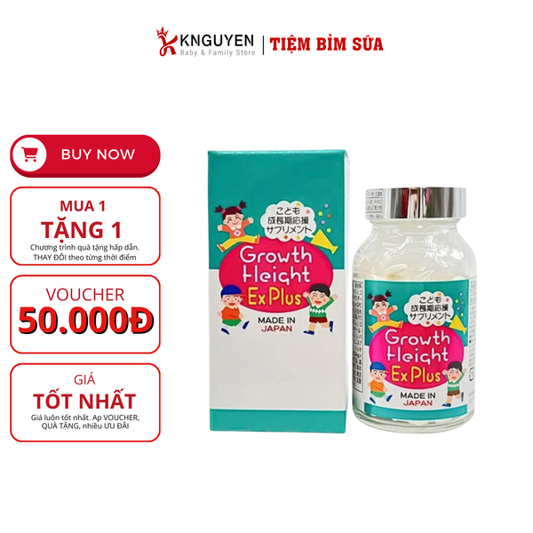 Viên uống hỗ trợ tăng chiều cao Growth Height EX Plus (300 Viên uống hỗ trợ tăng chiều cao Growth Height EX Plus (300