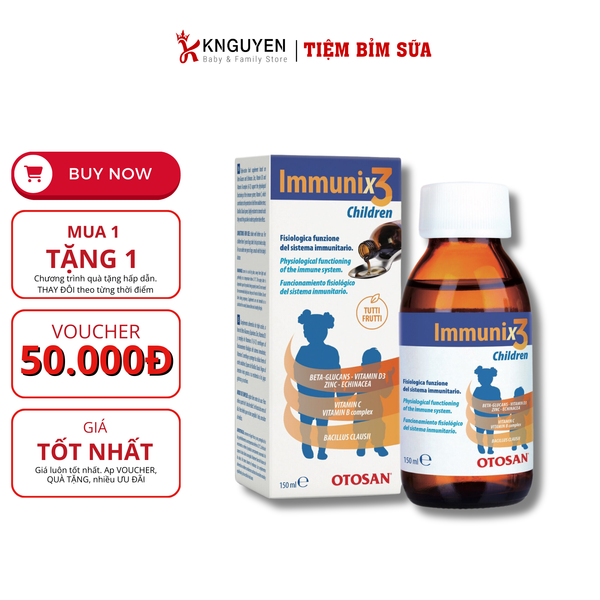  Tăng đề kháng Immunix3 - lọ 150ml 