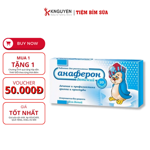  Viên tăng đề kháng Anaferon 20 viên 