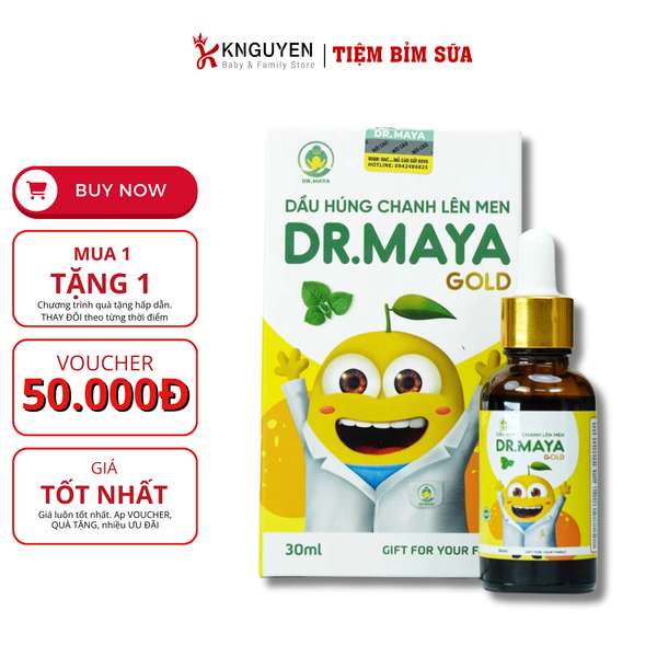  Dầu húng chanh lên men Dr.Maya Gold  - 30ml 
