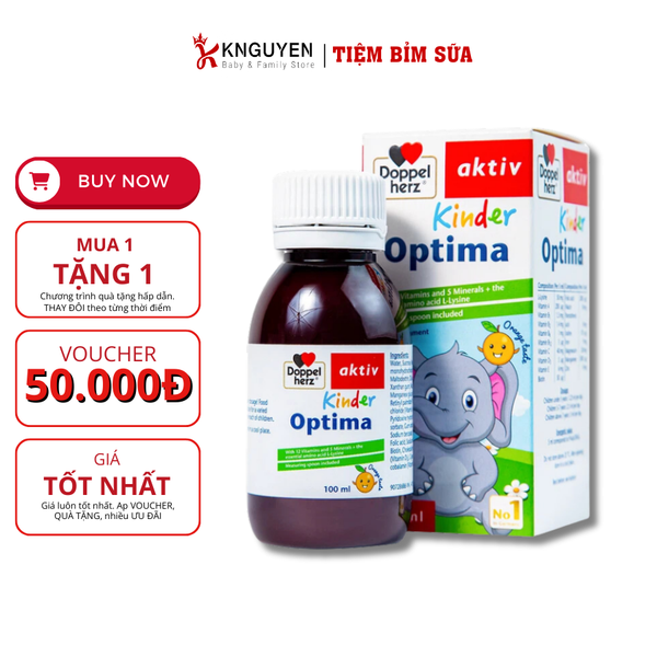  Doppelherz Kinder Optima – Bổ Sung Vitamin Và Khoáng Chất (100ml) 