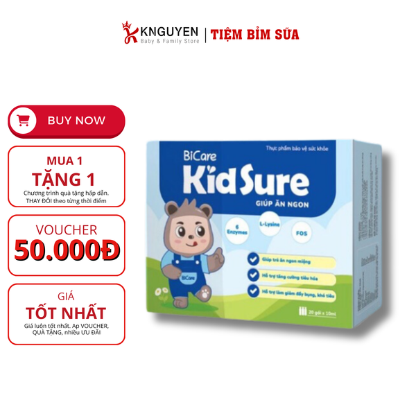  Siro ăn ngon KIDSURE - Hộp 20 gói 