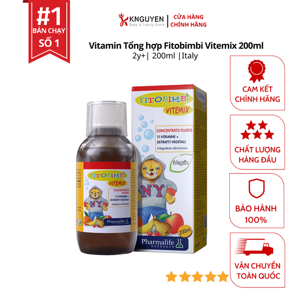  Vitamin Tổng hợp Fitobimbi Vitemix 200ml 