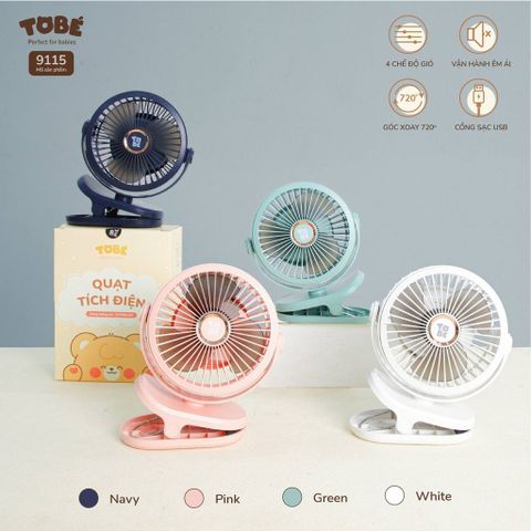  Quạt tích điện mini ToBé 9115 