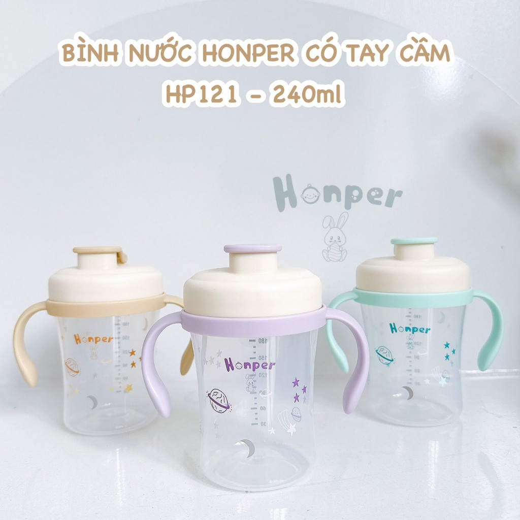  Bình nước Honper có tay cầm 240ml HP121 