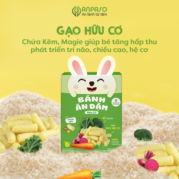  Bánh ăn dặm cho bé Anpaso - 32g 