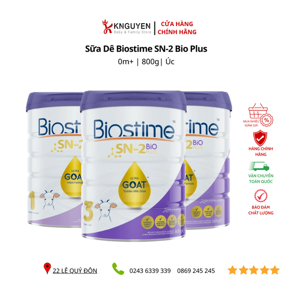  Sữa Dê Biostime SN-2 Bio Plus 800g 