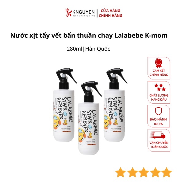 Nước xịt tẩy vết bẩn thuần chay Lalabebe K-mom 280ml 