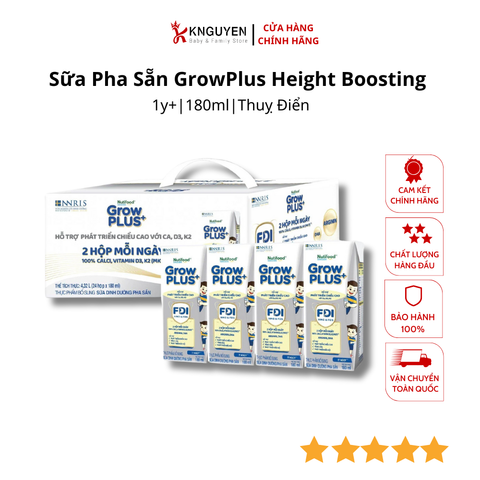 Sữa Pha Sẵn GrowPlus Height Boosting Nutifood (180ml) 