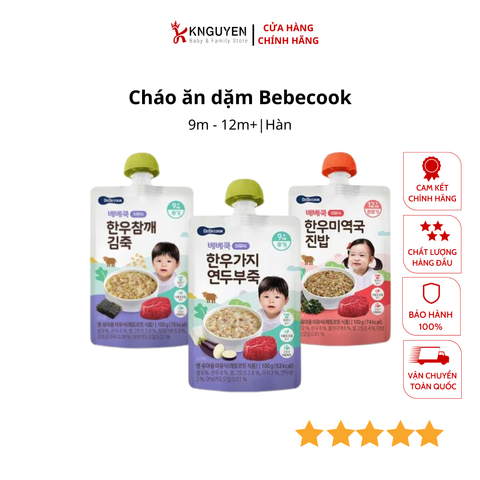  Cháo ăn dặm cho bé Bebecook 