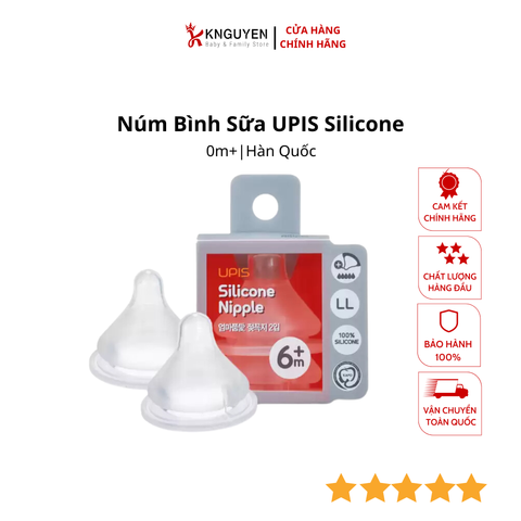  Núm bình sữa UPIS Silicone 