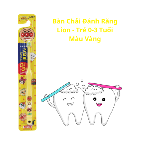 Bàn chải đánh răng Lion cho bé từ 0-3 tuổi 