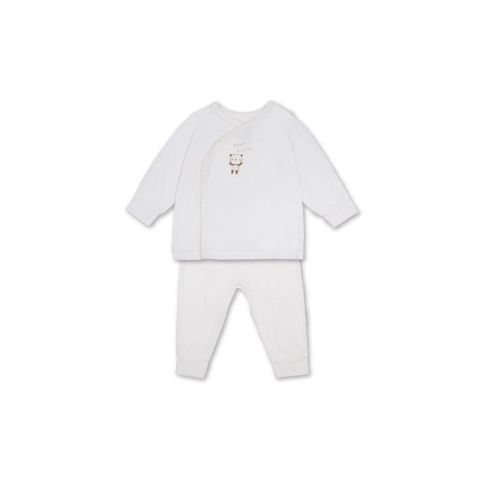  Bộ Dài Tay La Pomme Cúc Lệch Gấu Nhỏ Ú Òa 