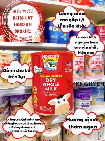  Sữa tươi Horizon organic dạng bột US 870gr 
