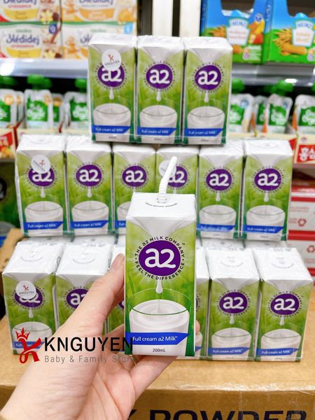  Sữa Nước A2 Nguyên Kem (6x200ml) Úc 