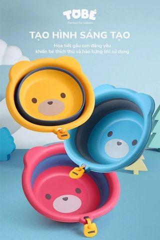  Chậu Rửa Mặt Gấp Gọn Gấu Tobe - MS 2105 