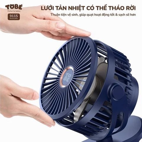  Quạt tích điện mini ToBé 9115 