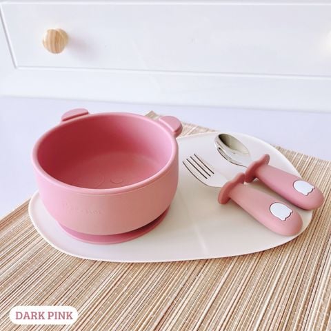  Bát Ăn Dặm Silicon Hình Gấu Bar-rot 
