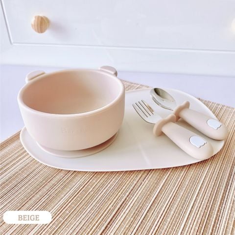  Bát Ăn Dặm Silicon Hình Gấu Bar-rot 