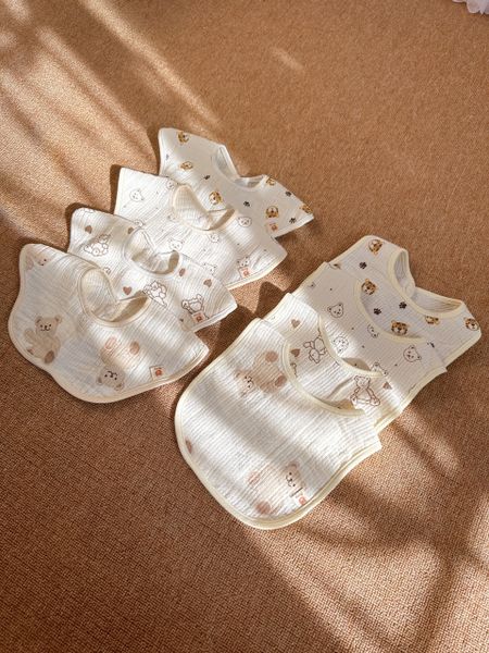  Set 2 yếm hoa Bunny chất liệu cotton 