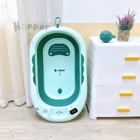  Chậu tắm gấp gọn Honper HP-109 kèm phao có nhiệt kế 
