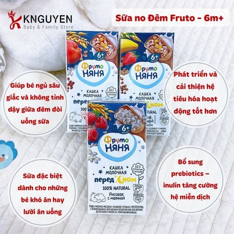  Sữa no Đêm Fruto 200ml (6m+) 