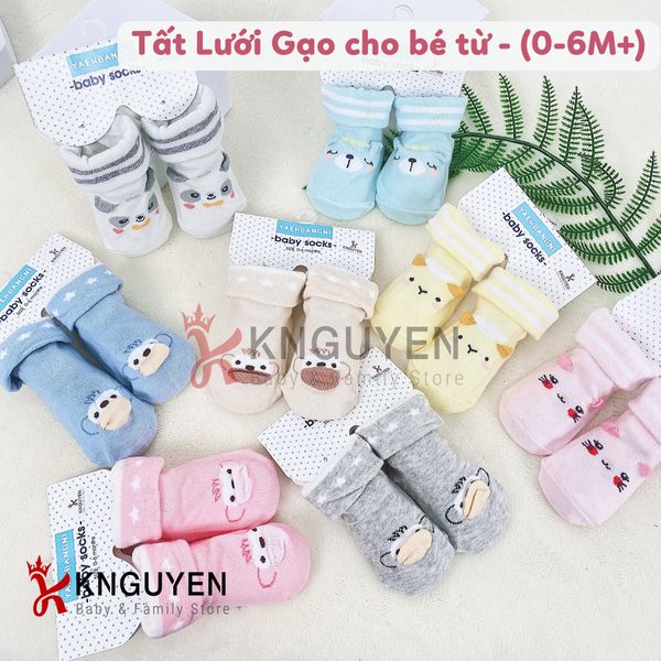  Tất Lưới Gạo cho bé từ 0-6M 