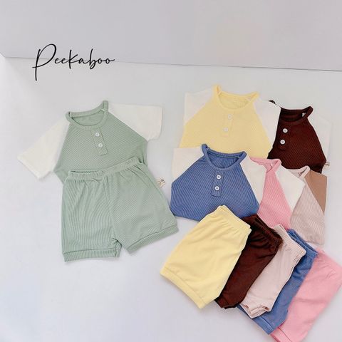  Set bộ cộc tay cotton tăm Peekapoo 