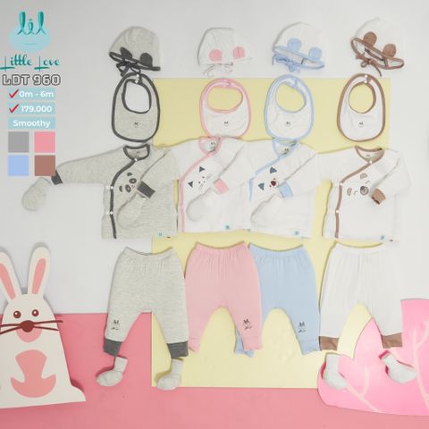  Bộ Cài Lệch Sơ Sinh Smoothy LDT960 Litte Love 