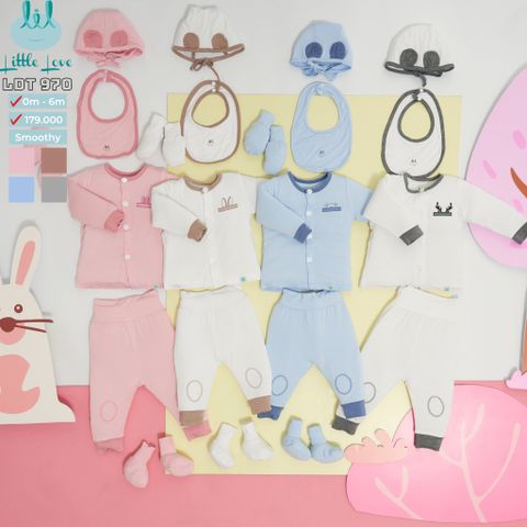  Bộ Cài Giữa Sơ Sinh Smoothy LDT970 Litte Love 