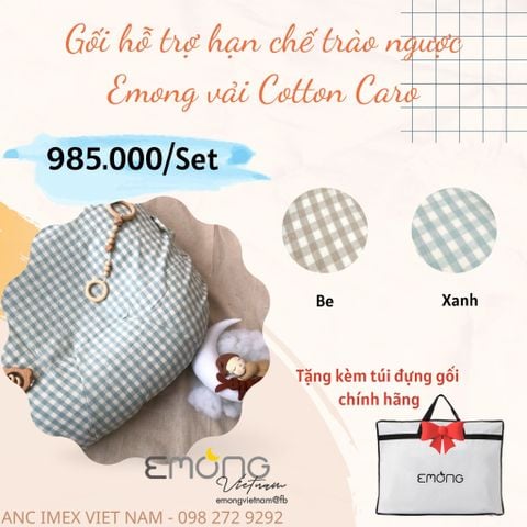  GỐI CHỐNG TRÀO NGƯỢC CHO BÉ EMONG HÀN QUỐC VẢI MODAL 