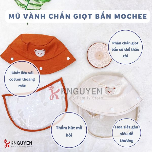  Mũ Vành Chắn Giọt Bắn Mochee 