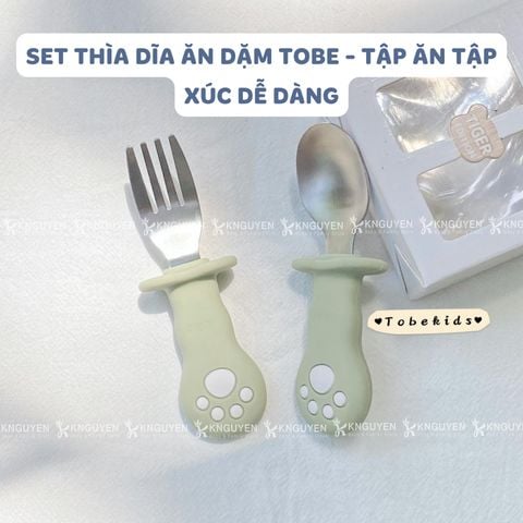  Bộ Thìa Dĩa Ăn Dặm Silicon Tobe - MS3124 