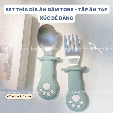  Bộ Thìa Dĩa Ăn Dặm Silicon Tobe - MS3124 