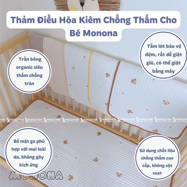  Thảm Điều Hoà Chống Thấm Monona (60x120cm) 