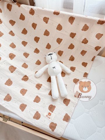  Khăn Tắm Vải Xô Bunny 