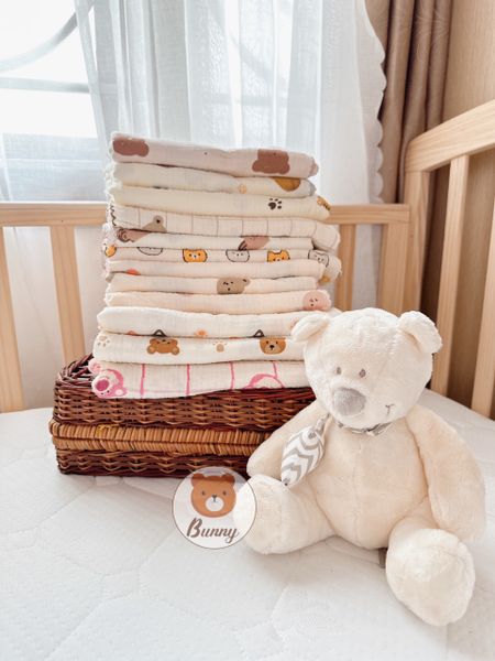  Khăn Tắm Vải Xô Bunny 