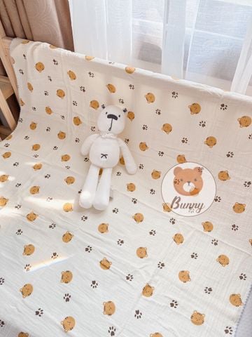  Khăn Tắm Vải Xô Bunny 