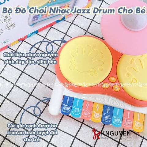  Bộ Đồ Chơi Nhạc Jazz Drum Cho Bé 