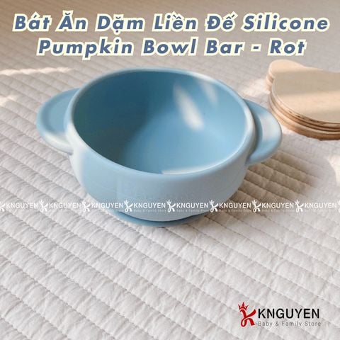  Bát ăn dặm liền đế  silicone pumpkin bowl Bar - Rot 