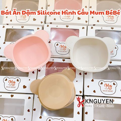  Bát Ăn Dặm Silicone Hình Gấu - Mum BéBé 