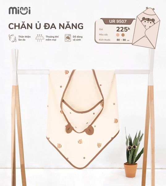  Chăn ủ họa tiết Ualarogo (80x80cm) 