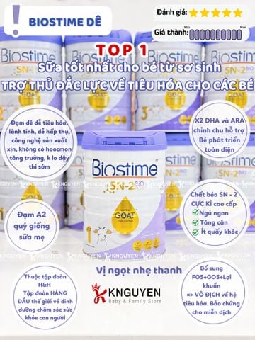  Sữa Dê Biostime SN-2 Bio Plus 800g 