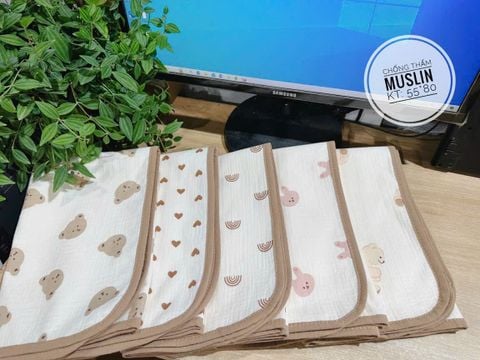  Tấm Lót Best BaBy Chất Liệu Muslin Cho Bé 