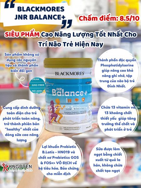  Sữa Blackmores JNR Balance+ Úc (1-10y) 